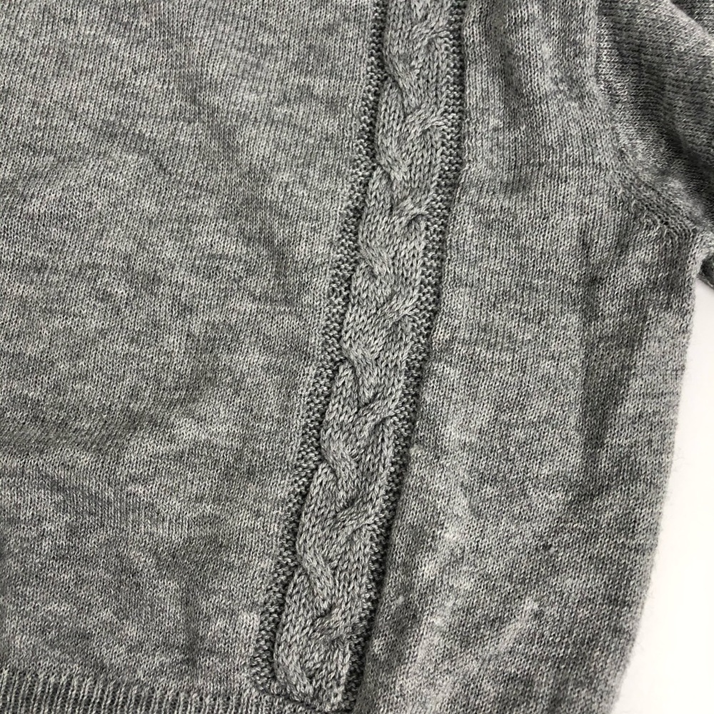 Sparrow Gray Kimi Turtleneck Wool Cable Sweater L - Picture 7 of 7